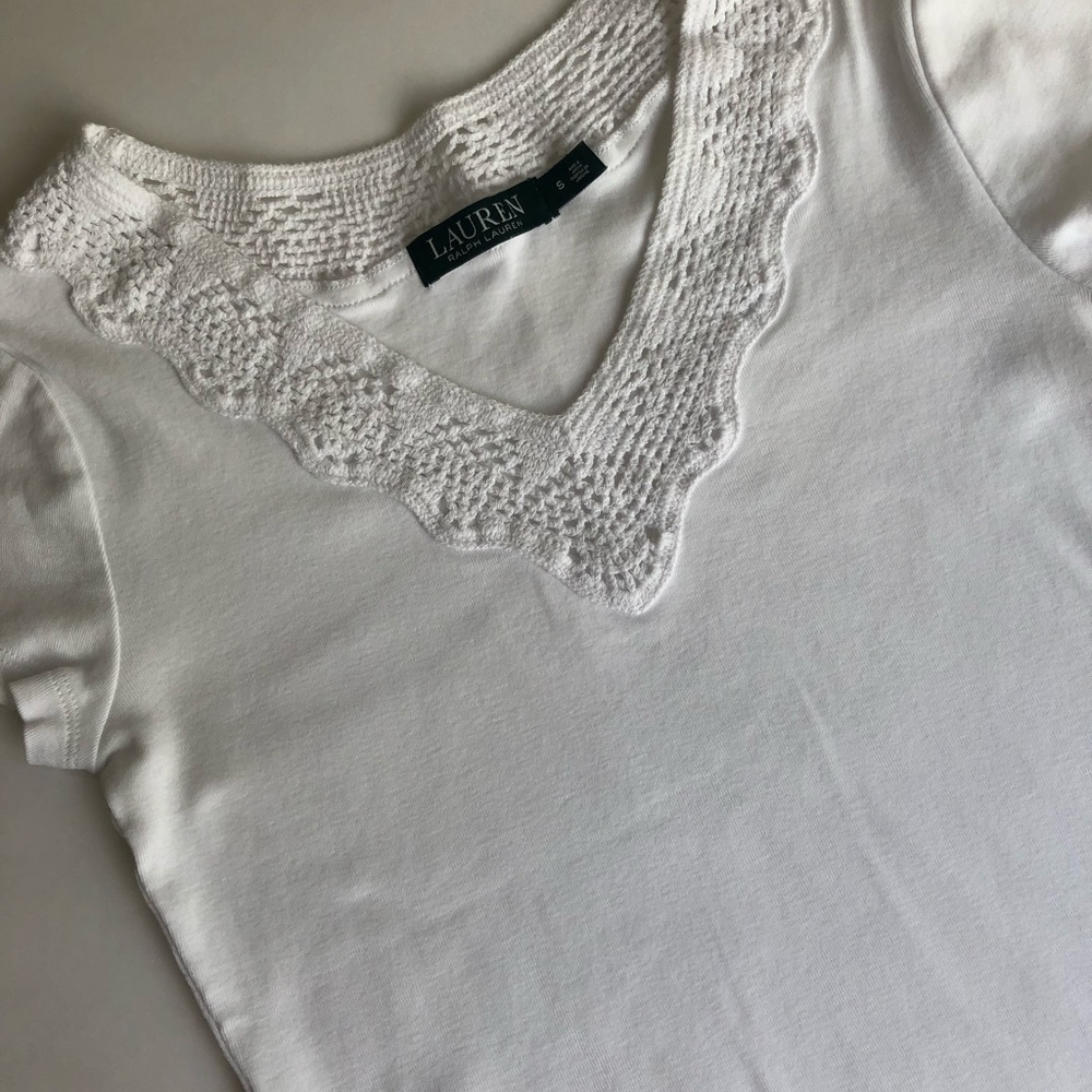 Lauren by Ralph Lauren V neck T-shirt